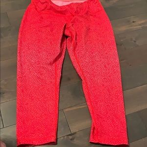 Zella red/pink leggings